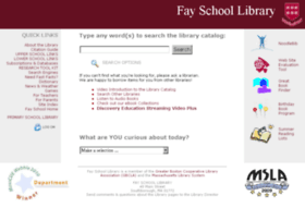 library.fayschool.org