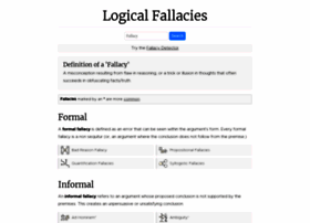 logicalfallacies.org