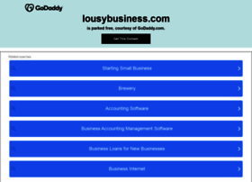 lousybusiness.com