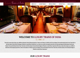 luxurytrainsofindia.in