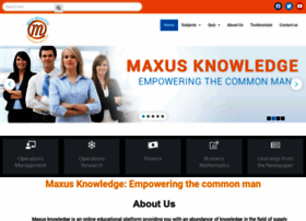 maxusknowledge.com
