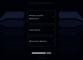 mobilityrentalsisrael.com
