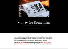 moneyforsomethingbook.com