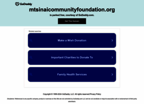 mtsinaicommunityfoundation.org