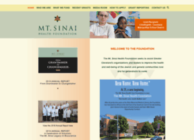 mtsinaifoundation.org