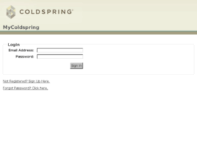 mycoldspring.coldspringusa.com