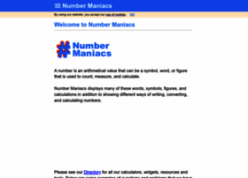 numbermaniacs.com
