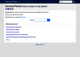 numberplanet.com
