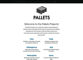 palletsproject.com