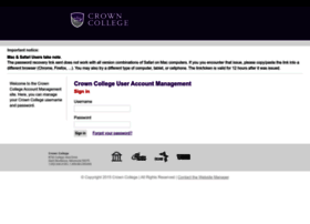 password.crown.edu