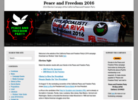 peaceandfreedom2016.org