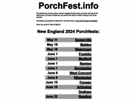 porchfest.info