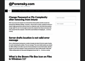 poremsky.com