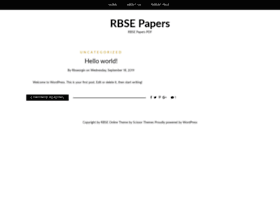 rbse.org.in