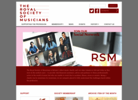 royalsocietyofmusicians.org