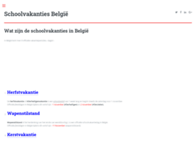 schoolvakantie-belgie.be