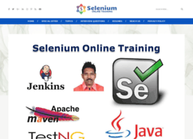 seleniumonlinetraining.com