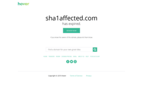 sha1affected.com