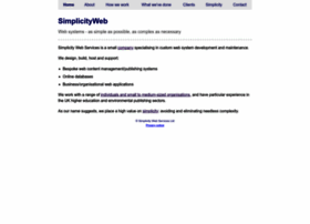 simplicityweb.co.uk