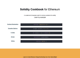 soliditycookbook.com