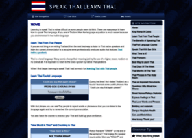 speakthailearnthai.com