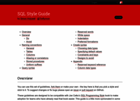 sqlstyle.guide
