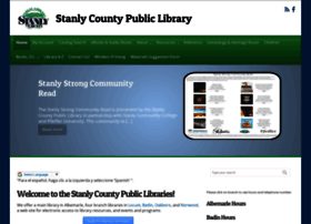 stanlycountylibrary.org