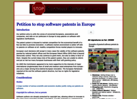 stopsoftwarepatents.eu