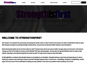 strengthisfirst.com