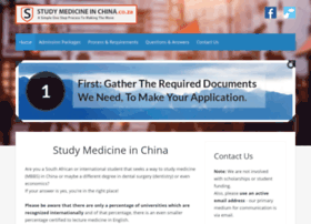 studymedicineinchina.co.za