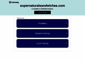 supernaturalsandwiches.com
