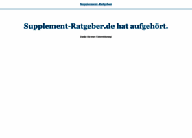 supplement-ratgeber.de
