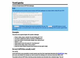 textcaptcha.com