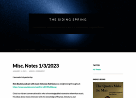 thesidingspring.com