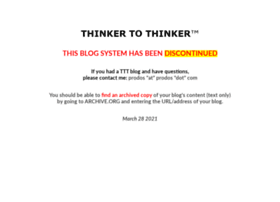 thinkertothinker.com