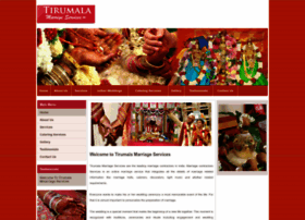 tirumalamarriageservices.co.in