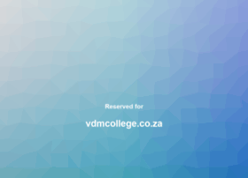 vdmcollege.co.za
