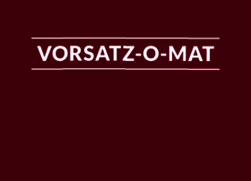 vorsatzomat.ch