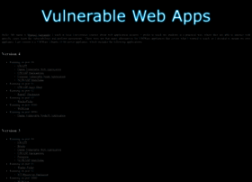 vulnerablewebapps.org