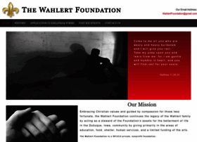 wahlertfoundation.org