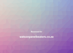 watsonpanelbeaters.co.za