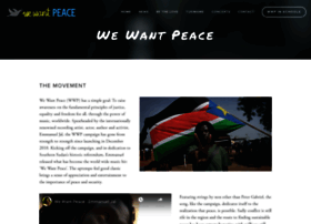wewantpeace.org