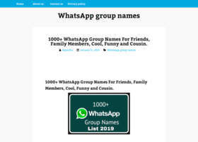 whatsappgroupnames.xyz