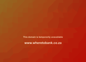 wheretobank.co.za