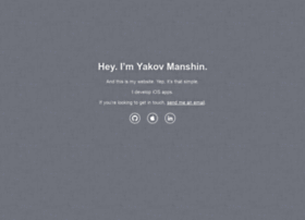 yakovmanshin.com