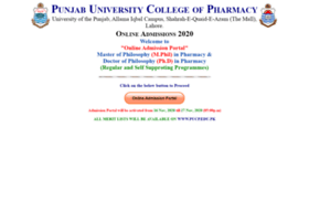 admissionpucp.edu.pk