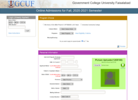 admissions.gcuf.edu.pk