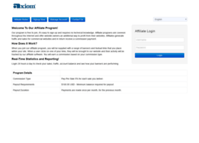 affiliateadmin.axiomaudio.com