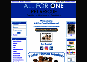 allforonepetrescue.org