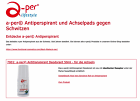 antiperspirant.ch